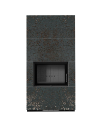 Obrázok pre Modulárny krb FLOKI - povrchová úprava - OXIDE NERO čierne ohnisko