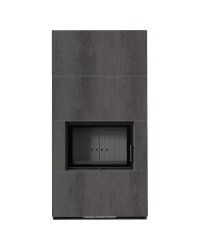 Obrázok pre Modulárny krb FLOKI - povrchová úprava - NATURALI PIETRA DI SAVOIA ANTRANCITE BOCCIARDATA čierne ohnisko