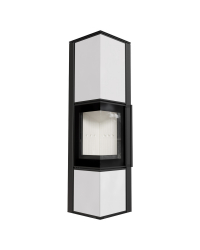 Obrázok pre Krbové kachle TORA L 8 s bielymi sklenenými panelmi  