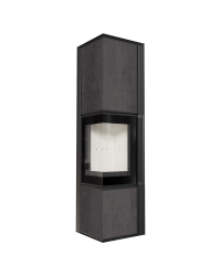 Obrázok pre Krbové kachle TORA L 8 povrchová úprava -NATURALI PIETRA DI SAVOIA ANTRANCITE BOCCIARDATA