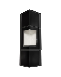 Obrázok pre Krbové kachle TORA M 8 s čiernymi sklenenými panelmi  