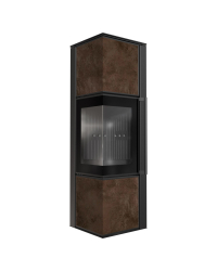 Obrázok pre Krbové kachle TORA M 8 povrchová úprava - OXIDE MORO s čiernym ohniskom