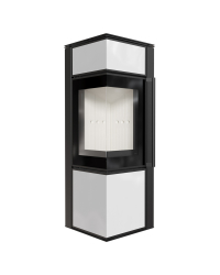 Obrázok pre Krbové kachle TORA S 8 s bielymi sklenenými panelmi