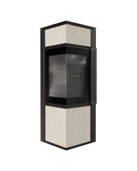 Obrázok pre Krbové kachle TORA S 8 povrchová úprava - FOKOS SALE s čiernym ohniskom