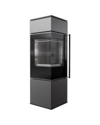 Krbové kachle REN S ľavé s čiernym ohniskom Obrázok pre Krbové kachle REN S ľavé s čiernym ohniskom