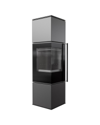 Krbové kachle REN M ľavé s čiernym ohniskom Obrázok pre Krbové kachle REN M ľavé s čiernym ohniskom