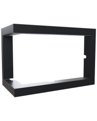 Montážny rámik 90°- 70mm pre krbové vložky ZIBI 11 ľavé presklenie Obrázok pre Montážny rámik 90°- 70mm pre krbové vložky ZIBI 11 ľavé presklenie