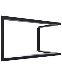 Montážny rámik 90°- 35mm pre krbové vložky NADIA 14 G pravé presklenie Obrázok pre Montážny rámik 90°- 35mm pre krbové vložky NADIA 14 G pravé presklenie