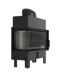 Obrázok pre Krbová vložka FLOKI L ľavé presklenie s čiernym ohniskom