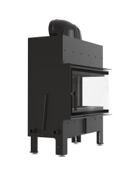 Obrázok pre Krbová vložka FLOKI L pravé presklenie s čiernym ohniskom