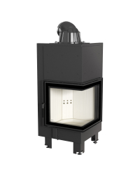 Obrázok pre Krbová vložka MBN 8 BS pravé presklenie s ohýbaným sklom 