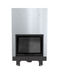 Obrázok pre Teplovodná krbová vložka MBM 10 s výsuvným otváraním dvierok a dochladzovacou špirálou s čiernym ohniskom