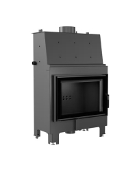 Obrázok pre Teplovodná krbová vložka MBO 15 s dochladzovacou špirálou s čiernym ohniskom