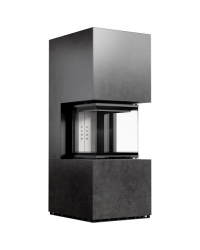 Obrázok pre Modulárny krb NBC 8 nízky - povrchová úprava - FOKOS GRAFITE