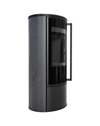 Krbové kachle ERIK s akumulačnou keramikou - GRAPHITE SATIN s čiernym ohniskom Obrázok pre Krbové kachle ERIK s akumulačnou keramikou - GRAPHITE SATIN s čiernym ohniskom