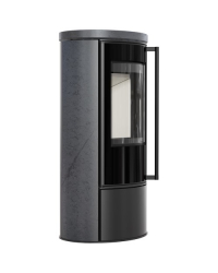 Krbové kachle ERIK s akumulačnou keramikou a keramickým vrchom - GRAPHITE SATIN Obrázok pre Krbové kachle ERIK s akumulačnou keramikou a keramickým vrchom - GRAPHITE SATIN