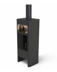 Krbové kachle LUNA STEEL čierne Obrázok pre Krbové kachle LUNA STEEL čierne