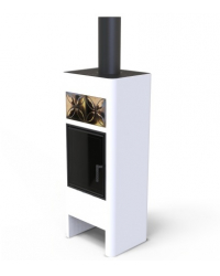 Krbové kachle LUNA STEEL biele Obrázok pre Krbové kachle LUNA STEEL biele