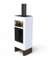 Krbové kachle LUNA WOOD biele Obrázok pre Krbové kachle LUNA WOOD biele