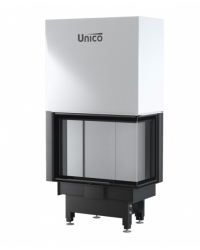 Obrázok pre Teplovodná krbová vložka NEMO 2 XL pravé presklenie s výsuvným otváraním dvierok