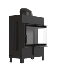 Obrázok pre Krbová vložka LUCY 14 NEW pravé presklenie s čiernym ohniskom