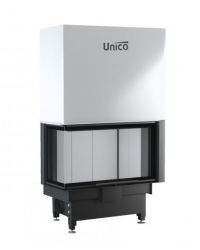 Obrázok pre Teplovodná krbová vložka NEMO 4 SLIM ľavé presklenie s výsuvným otváraním dvierok