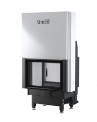 Obrázok pre Teplovodná krbová vložka NEMO 2 DUO tunelové presklenie s výsuvným otváraním dvierok