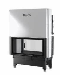 Obrázok pre Teplovodná krbová vložka NEMO 9 DUO tunelové presklenie s výsuvným otváraním dvierok