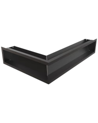 Obrázok pre Rohová mriežka LUFT 400x600x120 pravá čierna 45S SF - plytká