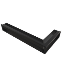 Obrázok pre Rohová mriežka LUFT 800x400x120 ľavá čierna 45S SF - plytká