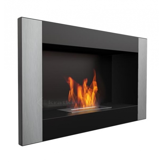 Obrázok pre Závesný biokrb Golf čierny VERTICAL 650x375mm