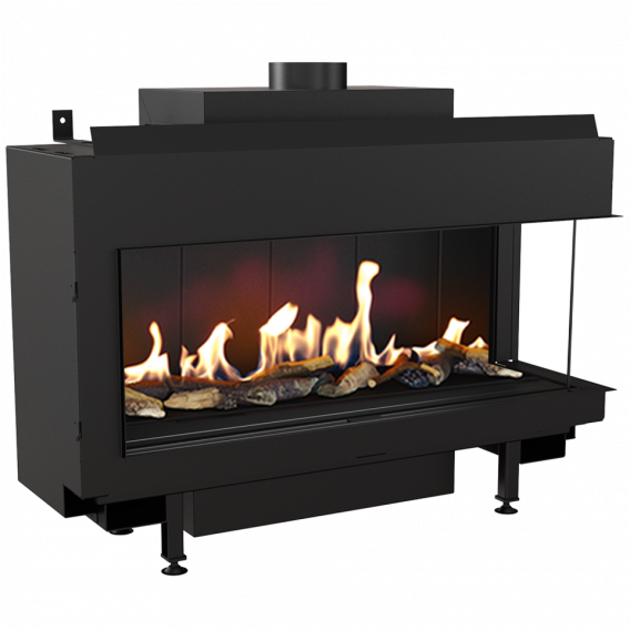 Obrázok pre Plynová krbová vložka LEO 100 pravé presklenie