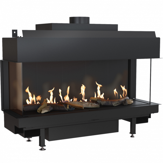 Obrázok pre Plynová krbová vložka LEO 100 trojstranné presklenie