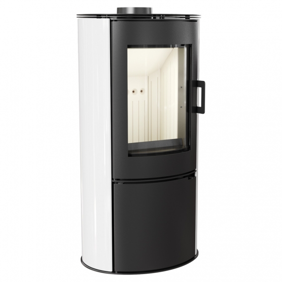 Obrázok pre Krbové kachle KOZA AB s bielymi kachľovými panelmi