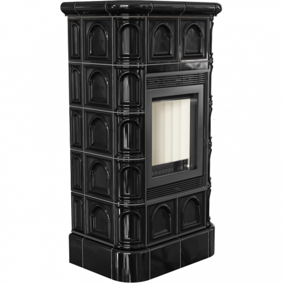 Obrázok pre Kachľová pec BLANKA 8 čierna