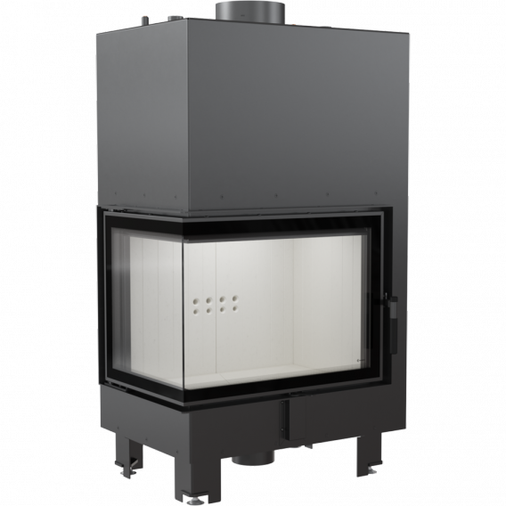 Obrázok pre Teplovodná krbová vložka MBZ 13 BS ľavé presklenie s dochladzovacou špirálou