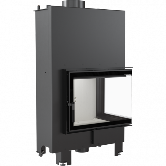 Obrázok pre Teplovodná krbová vložka MBZ 13 BS pravé presklenie s dochladzovacou špirálou