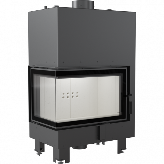 Obrázok pre Teplovodná krbová vložka MBM 10 BS ľavé presklenie s dochladzovacou špirálou