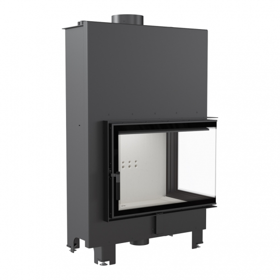 Obrázok pre Teplovodná krbová vložka MBA 17 BS pravé presklenie s dochladzovacou špirálou