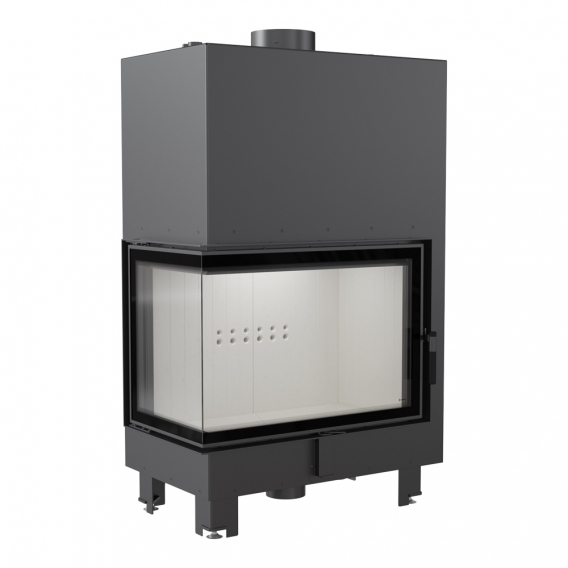 Obrázok pre Teplovodná krbová vložka MBA 17 BS ľavé presklenie s dochladzovacou špirálou