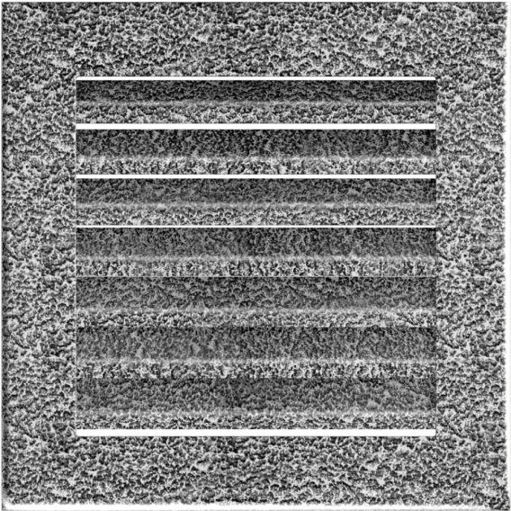 Obrázok pre Mriežka FRESH 17x17 čierno-strieborná