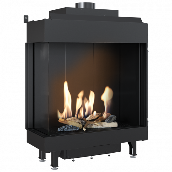 Obrázok pre Plynová krbová vložka LEO 76/62 ľavé presklenie