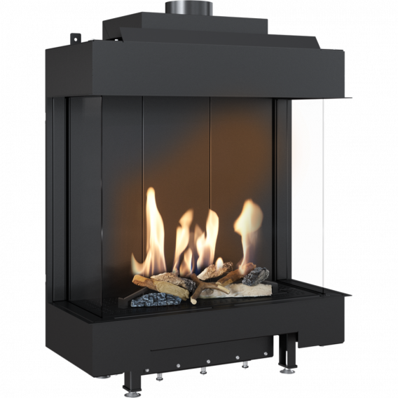 Obrázok pre Plynová krbová vložka LEO 76/62 trojstranné presklenie