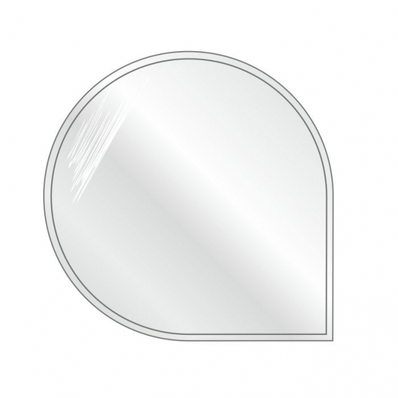 Obrázok pre Sklo pod krbové kachle okrúhle rohové 1100x1100x6mm