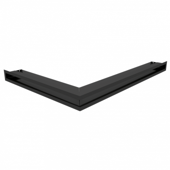 Obrázok pre Rohová mriežka LUFT 547x766x60 pravá čierna 45S