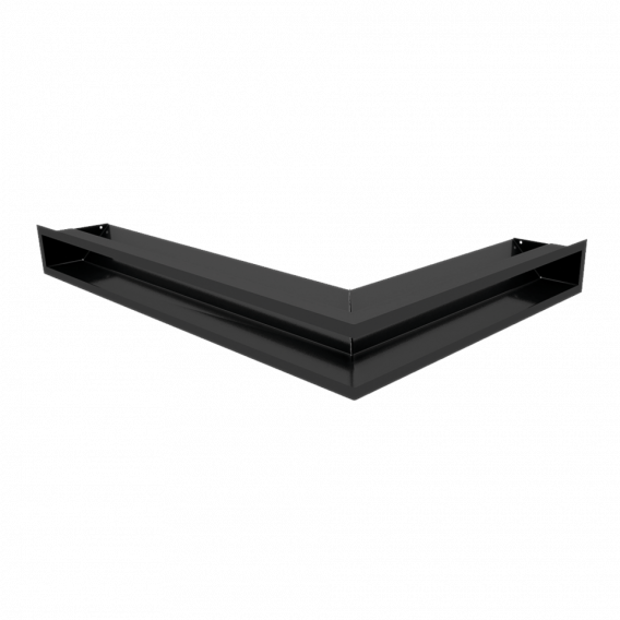 Obrázok pre Rohová mriežka LUFT 766x547x90 ľavá čierna 45S