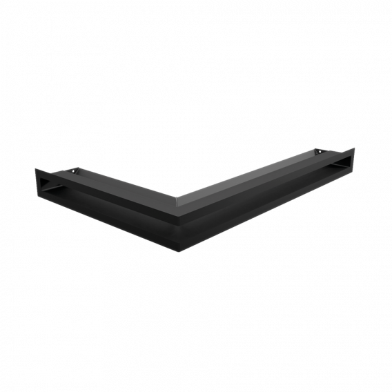 Obrázok pre Rohová mriežka LUFT 400x600x60 pravá čierna 45S