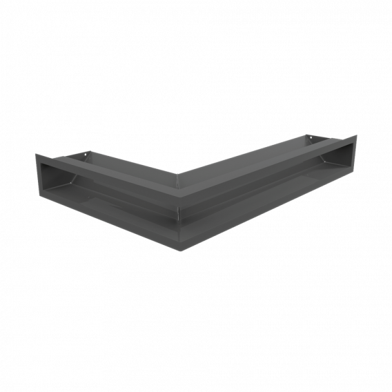 Obrázok pre Rohová mriežka LUFT 400x600x90 pravá grafitová 45S