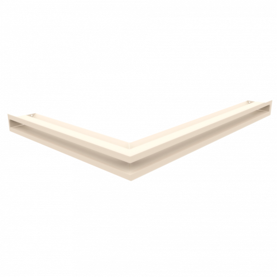 Obrázok pre Rohová mriežka LUFT 547x766x60 pravá krémová 45S SF - plytká