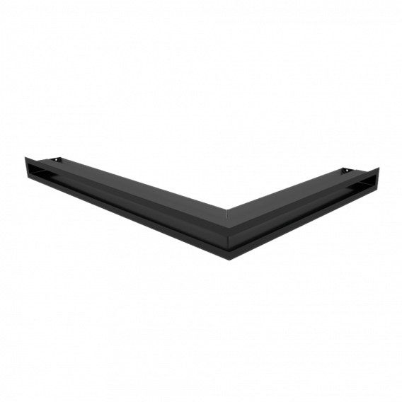 Obrázok pre Rohová mriežka LUFT 766x547x60 ľavá čierna 45S SF - plytká